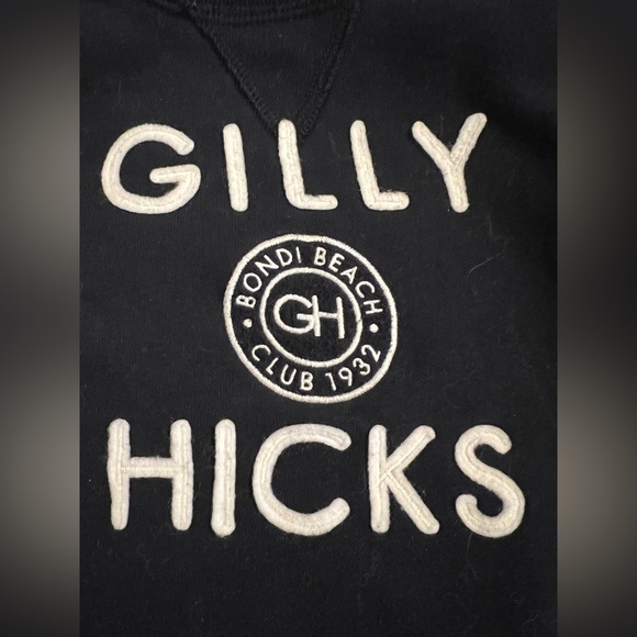 🏝️NAVY BLUE Crewneck by Gilly Hicks — GH— Bondi Beach Club 1932 — Youth Large - Picture 1 of 6